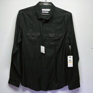 Men's Calvin Klein Liquid Cotton Shirt - Black - Size Small - NWT